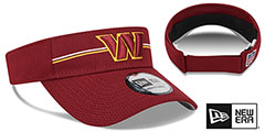 Commanders 2023 NFL TRAINING CAMP VISOR Burgundy by New Era - 2nd View