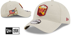 Commanders 2023 SALUTE-TO-SERVICE STRAPBACK Stone Hat by New Era - 2nd View