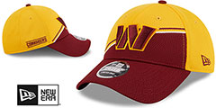 Commanders DASHMARK SIDELINE SNAPBACK Gold-Burgundy Hat by New Era - 2nd View