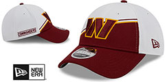 Commanders DASHMARK SIDELINE SNAPBACK White-Burgundy Hat by New Era - 2nd View