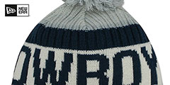 Cowboys 17 ALTERNATE STADIUM BEANIE Grey Knit Hat by New Era - 2nd View