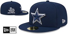 Cowboys 2024 NFL DRAFT Navy Fitted Hat by New Era - 2nd View