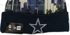 Cowboys ALLOUT CITY Knit Beanie Hat by New Era - 2nd View