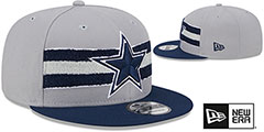 Cowboys CHENILLE BAND SNAPBACK Grey-Navy Hat by New Era - 2nd View