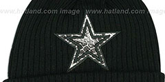 Cowboys CHILLER FILLER BEANIE Black-Grey by New Era - 2nd View