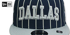 Cowboys CITY ARCH WIDESTRIPE SNAPBACK Navy-Grey Hat by New Era - 2nd View