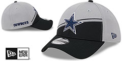 Cowboys DASHMARK SIDELINE FLEX Grey-Black Hat by New Era - 2nd View