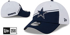 Cowboys DASHMARK SIDELINE FLEX White-Navy Hat by New Era - 2nd View