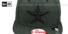 Cowboys HEATHER TOTAL-TONE SNAPBACK Black Hat by New Era - 2nd View