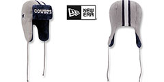 Cowboys HELMET HEAD TRAPPER Grey-Navy Knit Hat by New Era - 2nd View