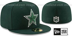 Cowboys TEAM-BASIC Green-White Fitted Hat by New Era - 2nd View