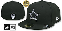 Cowboys NFL VIRTUAL DRAFT Black Fitted Hat by New Era - 2nd View