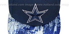 Cowboys PRINT PACE SNAPBACK Navy Hat by New Era - 2nd View