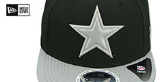 Cowboys REFLECTIVE GLEAMER SNAPBACK Black-Grey Fitted Hat by New Era - 2nd View