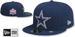 Cowboys SB XXVII SIDE-PATCH Navy Fitted Hat by New Era - 2nd View