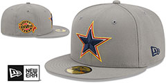 Cowboys SB XXVIII SIDE-PATCH Grey Fitted Hat by New Era - 2nd View