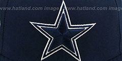 Cowboys SIDE TEAM-PATCH Navy Fitted Hat by New Era - 2nd View