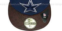 Cowboys STAR-VIZE Navy-Brown Fitted Hat by New Era - 2nd View