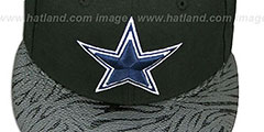 Cowboys STING SCREEN Black Fitted Hat by New Era - 2nd View