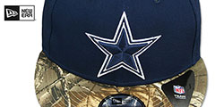 Cowboys TEAM REELTREE CAMO SNAPBACK Hat by New Era - 2nd View