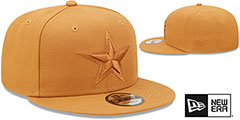 Cowboys TONAL TEAM-BASIC SNAPBACK Panama Tan Hat by New Era - 2nd View