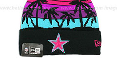 Cowboys WINTER TROPICS VICE Multi Knit Beanie Hat by New Era - 2nd View