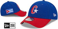 Cuba 2023 WBC GAME STRAPBACK Royal-Red Hat by New Era - 2nd View