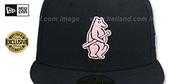 Cubs 1914 COOPERSTOWN PINK LOGO BOTTOM Fitted Hat by New Era - 2nd View