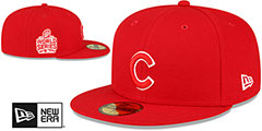 Cubs 1990 ASG SIDE-PATCH UP Red-White Fitted Hat by New Era - 2nd View