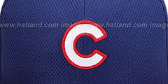 Cubs 2013 DIAMOND-TECH BP Navy-Red Hat by New Era - 2nd View