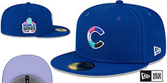 Cubs 2016 WS POLAR LIGHTS Royal-Lavender Fitted Hat by New Era - 2nd View