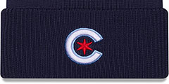 Cubs 2024-25 CITY CONNECT Knit Beanie Hat by New Era - 2nd View