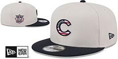 Cubs 2024 JULY 4TH STARS N STRIPES SNAPBACK Hat by New Era - 2nd View