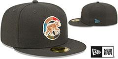 Cubs COLOR PACK MULTI Charcoal Fitted Hat by New Era - 2nd View