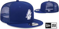 Cubs COOP TEAM-BASIC TRUCKER SNAPBACK Royal Hat by New Era - 2nd View