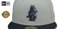 Cubs COOPERPACK Grey-Navy Fitted Hat by New Era - 2nd View