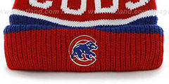 Cubs THE-CALGARY Red-Royal Knit Beanie Hat by Twins 47 Brand - 2nd View