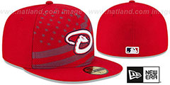 Diamondbacks 2015 JULY 4TH STARS N STRIPES Hat by New Era - 2nd View