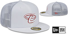 Diamondbacks BATTING PRACTICE TRUCKER White Fitted Hat by New Era - 2nd View