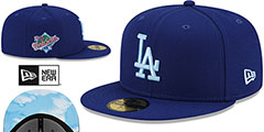 Dodgers 1988 WS CLOUD-UNDER Royal Fitted Hat by New Era - 2nd View