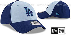 Dodgers 2018 FATHERS DAY FLEX Sky-Royal Hat by New Era - 2nd View