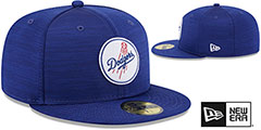 Dodgers 2023 CLUBHOUSE Heather Royal Fitted Hat by New Era - 2nd View