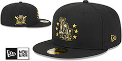 Dodgers 2024 ARMED FORCES STARS N STRIPES Hat by New Era - 2nd View