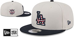 Dodgers 2024 JULY 4TH STARS N STRIPES SNAPBACK Hat by New Era - 2nd View