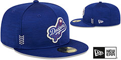 Dodgers 2024 ONFIELD CLUBHOUSE Heather Royal Fitted Hat by New Era - 2nd View