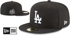 Dodgers 2024 WORLD SERIES CHAMPIONS Black-White Fitted Hat by New Era - 2nd View