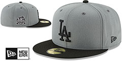 Dodgers 2024 WORLD SERIES CHAMPIONS Grey-Black Fitted Hat by New Era - 2nd View