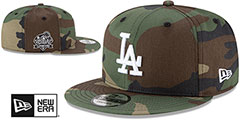 Dodgers 2024 WORLD SERIES CHAMPIONS SNAPBACK Army Camo Hat by New Era - 2nd View