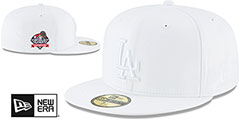 Dodgers 2024 WORLD SERIES CHAMPIONS White-on-White Fitted Hat by New Era - 2nd View