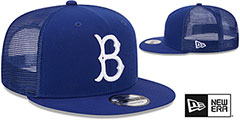 Dodgers COOP TEAM-BASIC TRUCKER SNAPBACK Royal Hat by New Era - 2nd View